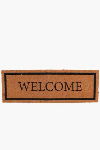 Coir Welcome Door Mat Large, 40x120cm