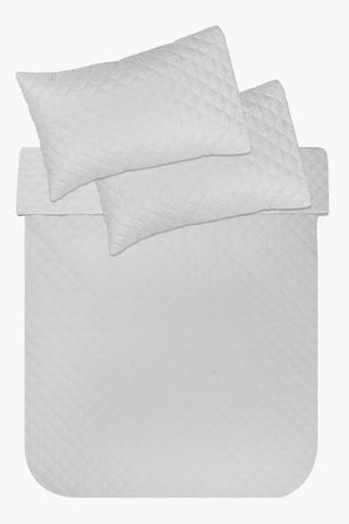 5 Piece Soft Touch Diamond Quilt Set