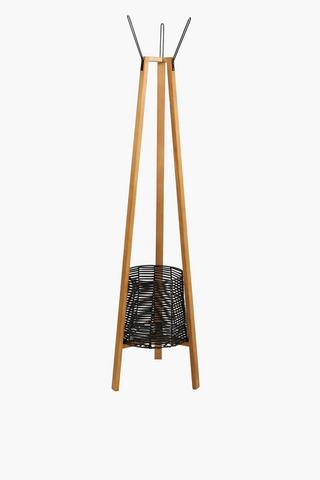 Wooden Coat Stand, 45x171cm