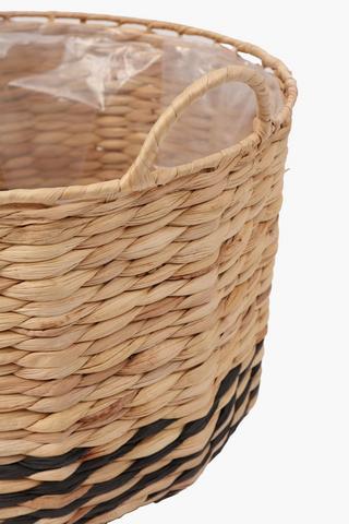 Stripe Woven Planter, 36x32cm