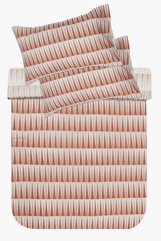 Polycotton Trinidad Geometric Reversible Duvet Cover Set