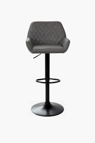 Pu Quilted Bar Chair