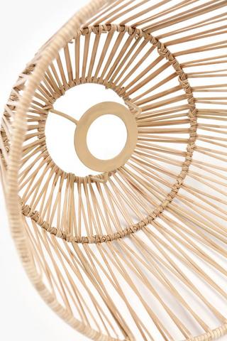 Rattan Spoke Pendant, 19x27cm