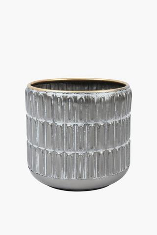 Boston Metal Planter, 24x23cm