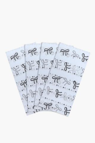 Bow Monochrome Gift Tissue Paper