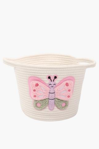 Butterfly Rope Utility Basket, L38xw38xh45cm