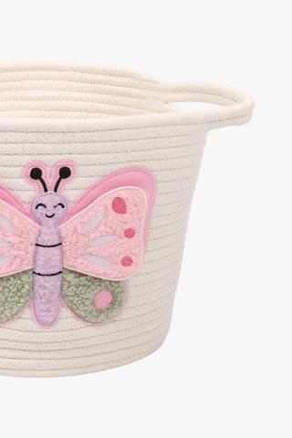 Butterfly Rope Utility Basket, L38xw38xh45cm