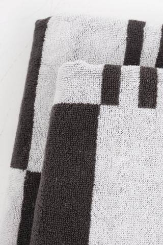 Jacquard Check Bath Sheet, 85x150cm