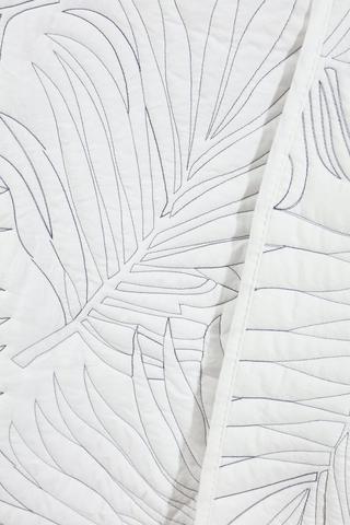 Soft Touch Embroidered Palm Leaf Quilt