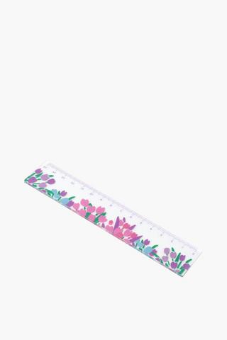 Printed Tulip Ruler, 15cm