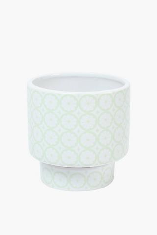 Floral Ceramic Planter, 15cm