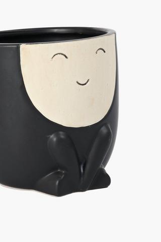 Smiley Face Planter, 15cm