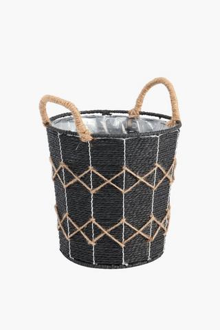 Urban Woven Planter, 25cm