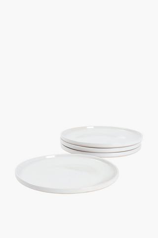 4 Pack Cork Ceramic Dinner Plates