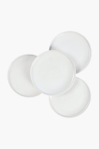 4 Pack Cork Ceramic Dinner Plates