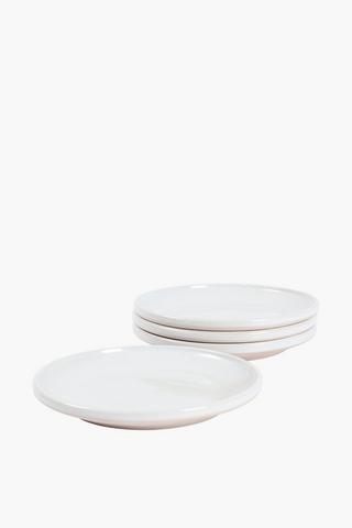 4 Pack Cork Ceramic Side Plates