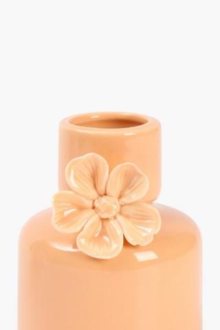 Floral Ceramic Vase, 8x10cm