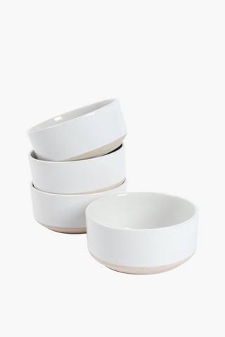 4 Pack Cork Ceramic Bowls