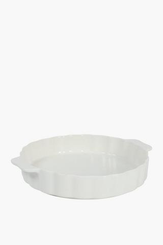 Ceramic Scalloped Pie Dish