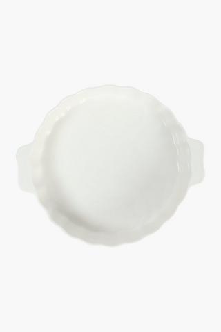 Ceramic Scalloped Pie Dish