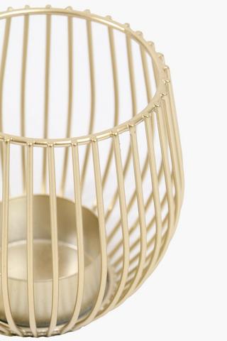 Metal Cage Tealight Holder, 7x9cm