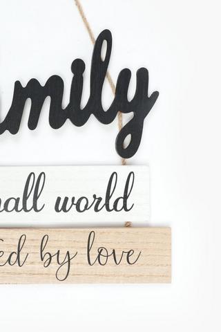 Family Slant Hanging Sign, 28x41cm