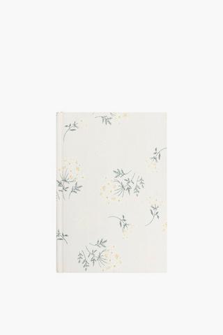 Botanic Textured A5 Floral Notebook