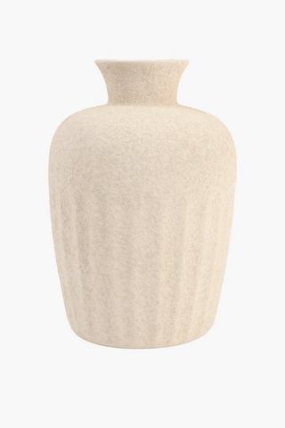 Textured Ceramic Vase, 24x33cm