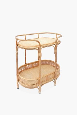 Rosha Rattan Drinks Trolley