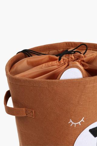 Felt Bear Laundry Basket