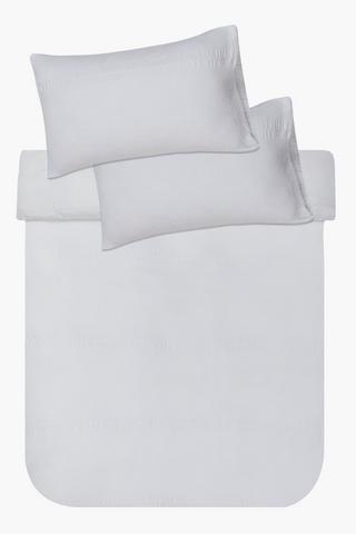 Premium Cotton Waffle Stripe Duvet Cover Set