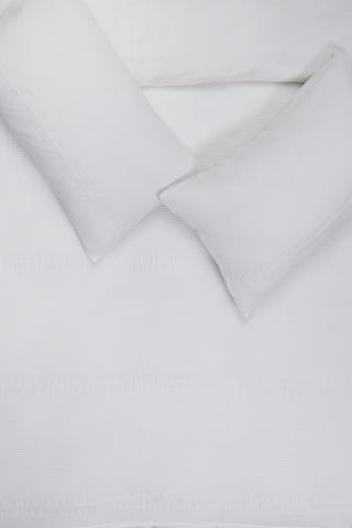 Premium Cotton Waffle Stripe Duvet Cover Set