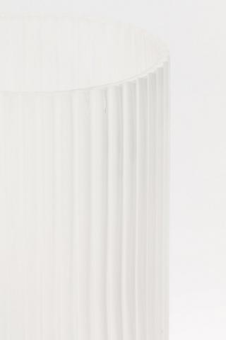 Ribbed Frosted Glass Vase, 12x24.5cm
