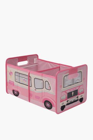 Bus Knock Down Toy Basket