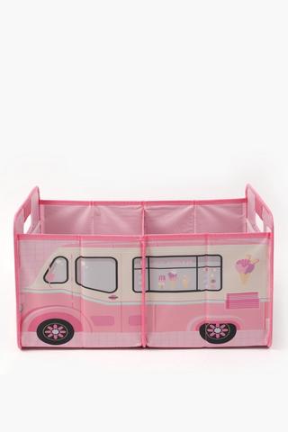 Bus Knock Down Toy Basket