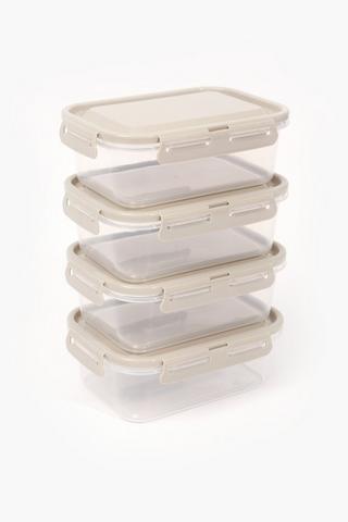 4 Piece Storage Container Set, 1.4l