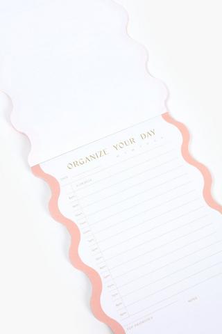 Scalloped Daily Memo Planner