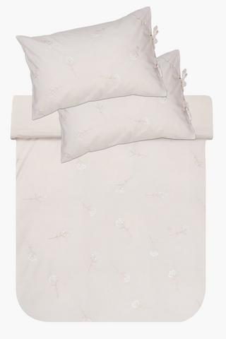 144 Thread Count Premium Embroidered Babies Breath Duvet Cover Set