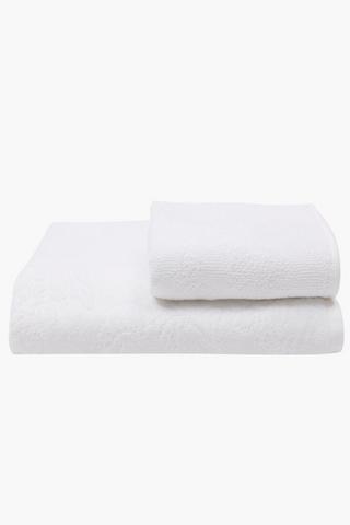 Jacquard Matelasse Floral Bath Sheet