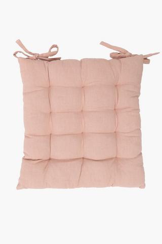 Plain Cotton Chairpad, 40x40cm
