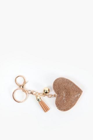 Glitter Heart Keyring