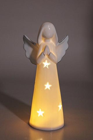 Led Star Angel Statue, 25cm