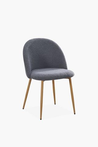 Luna Boucle Dining Chair