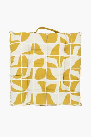 Sumba Geometric Cotton Chairpad, 40x40cm