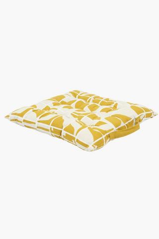 Sumba Geometric Cotton Chairpad, 40x40cm