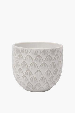 Scallop Petal Planter, 21x18cm