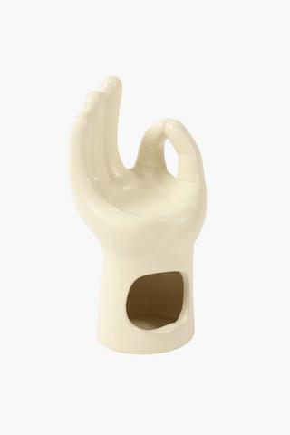Ceramic Hand Oil Burner, 8x18cm