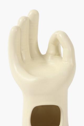 Ceramic Hand Oil Burner, 8x18cm