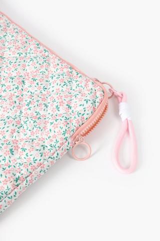 Quilted Laptop Sleeve With Strap