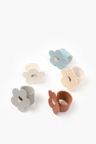 5 Pack Floral Cable Organiser